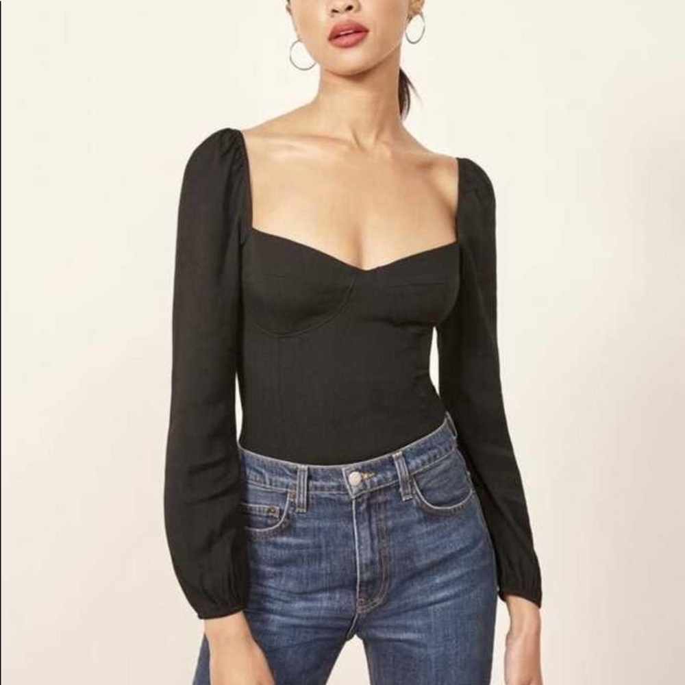 REFORMATION REIGN TOP Size 6 in Isabella Pattern